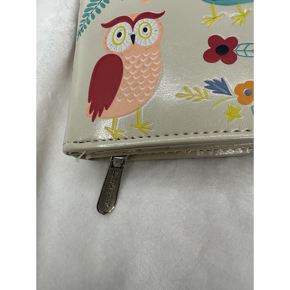 Shagwear Wallet Womens Floral Owl Print Clutch Organizer Cute Gift Accessory - Picture 2 of 7